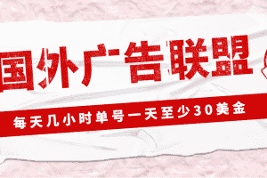 （4662期）外面收费1980最新国外LEAD广告联盟搬砖项目，单号一天至少30美金(详细教程)