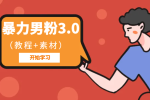 暴力男粉3.0：高利润的项目（详细教程+素材）