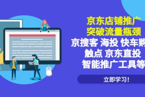 京东店铺推广：突破流量瓶颈，京搜客海投快车购物触点京东直投智能推广工具