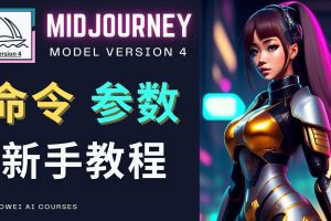 Midjourney新手入门教程，轻松创作顶级图像，命令参数-新手教程