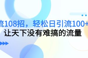 引流108招，轻松日引流100+人，让天下没有难搞的流量（无水印）