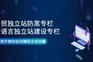 贸独立站防黑专栏+多语言独立站建设专栏，手把手教你如何赚取全球流量