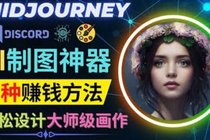 利用AI制图神器Midjourney赚钱的3种方法：Midjourney的注册和使用方法