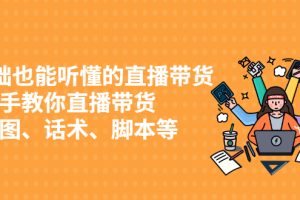 0基础也能听懂的直播带货，手把手教你直播带货 链路图、话术、脚本等