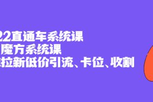 2022直通车系统课+引力魔方系统课，精准拉新低价引流、卡位、收割