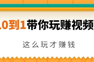 从0到1带你玩赚视频号：这么玩才赚钱，日引流500+日收入1000+核心玩法