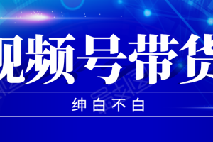 视频号带货红利项目，完整的从上手到出单的教程，单个账号稳定在300元左右