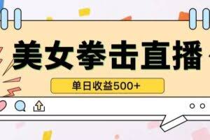 无人直播美女打拳单日收益500+，收益稳定，快速变现，小白最适合做的项目，保姆式教学【揭秘】