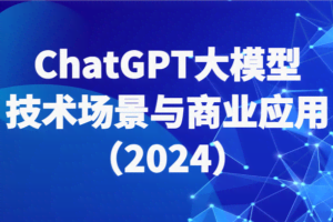 ChatGPT大模型，技术场景与商业应用（2024）带你深入了解国内外大模型生态