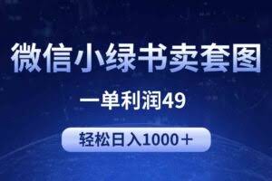 （9915期）冷门微信小绿书卖美女套图，一单利润49，轻松日入1000＋