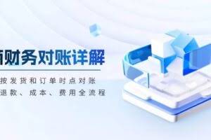 (13586期)电商财务对账详解,包括按发货和订单时点对账,收入、退款、成本、费用