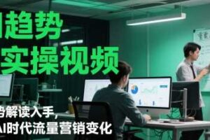 AI趋势与实操视频，从趋势解读入手，剖析AI时代流量营销变化
