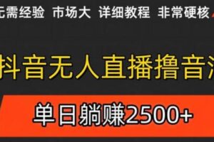 抖音无人直播6.0 简单无脑可矩阵 每天两小时轻松躺赚500+