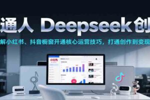普通人Deepseek创业，小红书、抖音橱窗开通核心运营技巧，打通创作到变现全链路