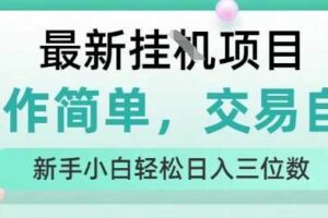 最新挂G项目，人人可上手，操作简单， 每天24小时自动运行轻松日入三位数【揭秘】