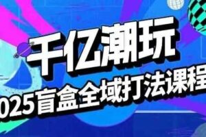 2025盲盒全域全套打法课，盲盒起号、选品、话术、私域等