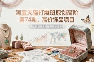 淘宝天猫打爆班原创高阶第74期，高价饰品项目