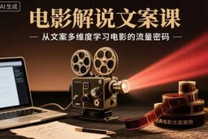 电影解说文案课，从文案多维度学习电影的流量密码