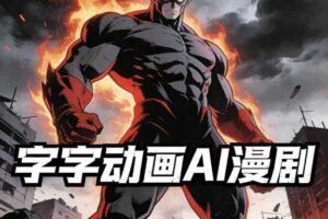 字字动画AI漫剧2026年第1期系统课程,小白看完就能学会实操的漫剧课,单人月收1-3W