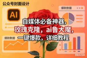 （17393期）玫瑰克隆工具，ai鲁大魔，自媒体必备神器，一键爆款神器，详细教程。