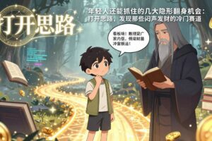 （17471期）付费文1+2：年轻人还能抓住的几大隐形翻身机会：打开思路，发现那些闷声发财的冷门赛道