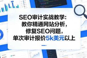 SEO审计实战教学：教你精通网站分析，修复SEO问题，单次审计报价5k美元以上