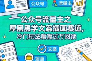 公众号流量主之厚黑学文案插画赛道，冷门玩法篇篇过万阅读