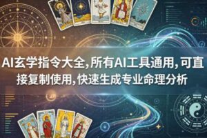 AI玄学指令大全，所有AI工具通用，可直接复制使用，快速生成专业命理分析