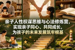 亲子人性权谋思维与心法修炼营，实现亲子同心、共同成长，为孩子的未来发展筑牢根基【音频】