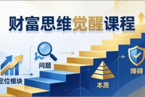 （17872期）财富思维觉醒第十期：3天大课四大模块，精准定位问题看清本质，扫清人生障碍